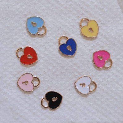 Enamel Heart Charms